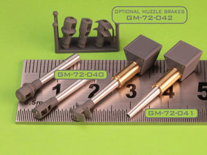 Master GM-72-042 Muzzle brake set for German 10.5cm howitzers leFH 18(M), leFH 18/40, StuH 42 (used for towed howitzers and on vehicles e.g. Wespe, StuH 42) 1/72 – image 3