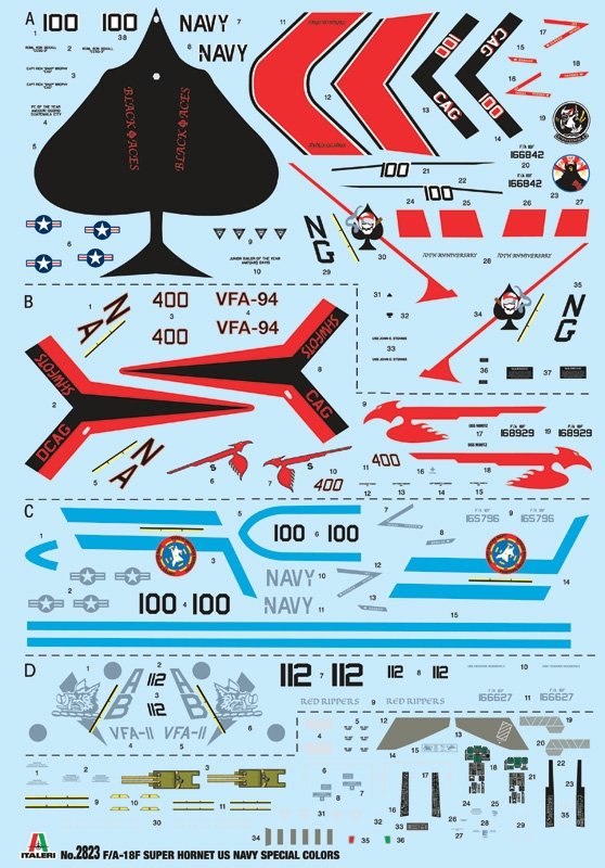Italeri 2823 F/A-18F U.S. Navy Special Colors 1/48 – zdjęcie 4