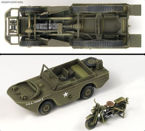 Academy 13408 M3 HALF TRACK &amp;amp; 1/4ton AMPHIBIAN VEHICLE 1/72 – zdjęcie 3