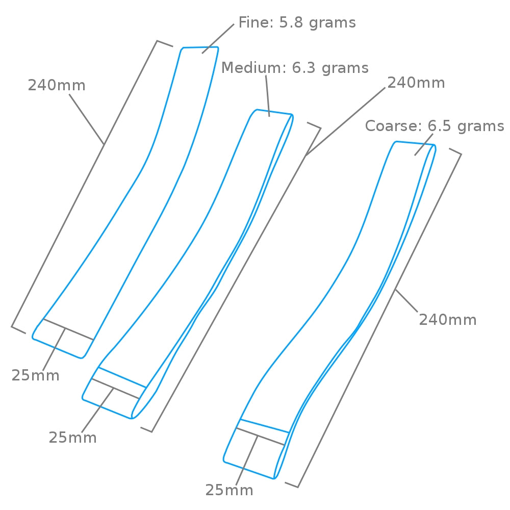 Modelcraft PFL6025-3 Sanding Bands (25mm) x 3