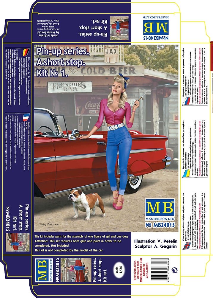 Master Box 24015 Pin-up series. A short stop. Kit No. 1 1/24 – image 4