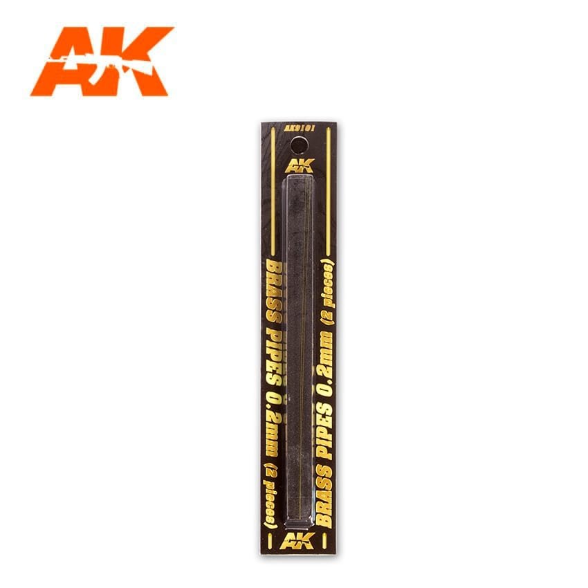AK Interactive AK9101 BRASS PIPES 0.2MM Ø. 2 UNITS. – zdjęcie 2