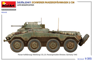 MiniArt 35413 Sd.Kfz.234/1 Schwerer Panzerspähwagen (2 cm). Late Mod 1/35 – zdjęcie 7