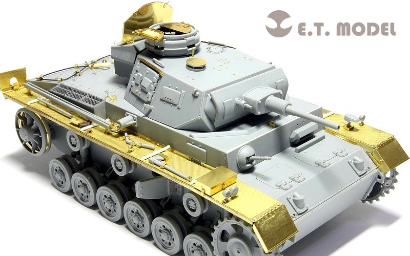 E.T. Model E35-030 WWII German Pz.Kpfw.III Ausf.J Basic (For DRAGON 6463/6394) 1/35 – immagine 7