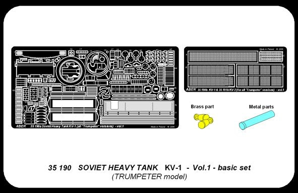 Aber 35190 Russian heavy tank KV-1 - vol.1 - basic set 1/35 – zdjęcie 5