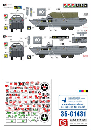 Star Decals 35-C1431 D-Day DUKW. British Amphibians # 3. 101 Coy (GT) and 377 Coy (GT) RASC. 1/35 – zdjęcie 2