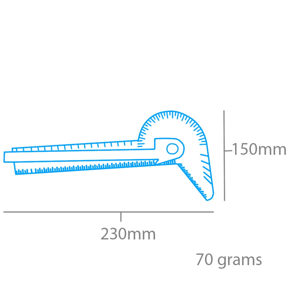 Modelcraft PGA5001 5 in 1 Angle Tool &amp;amp; Gauge (100mm) – image 2