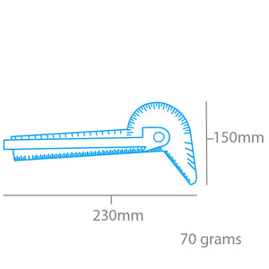 Modelcraft PGA5001 5 in 1 Angle Tool &amp;amp; Gauge (100mm) – image 2