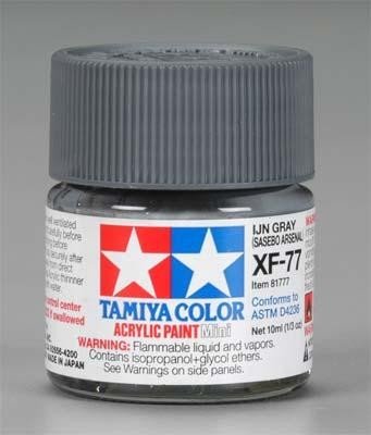 Tamiya XF77 IJN Gray (Sasebo Arsenal) (81777) Acrylic paint 10ml – zdjęcie 2