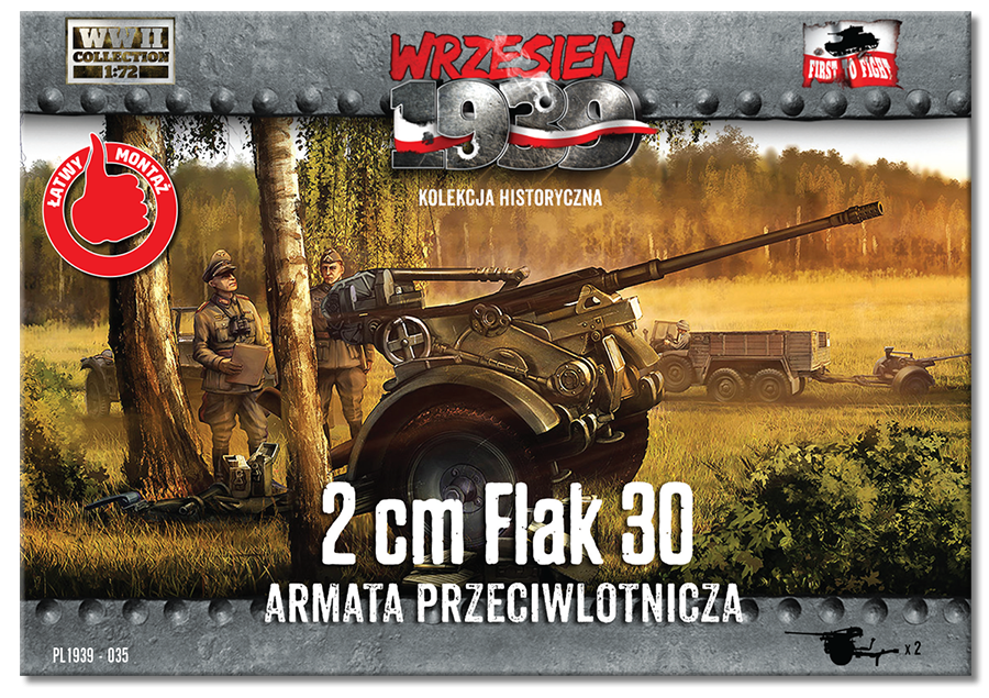 First to Fight PL035 Działko przeciwlotnicze 2 cm flak 30 1/72 – immagine 2