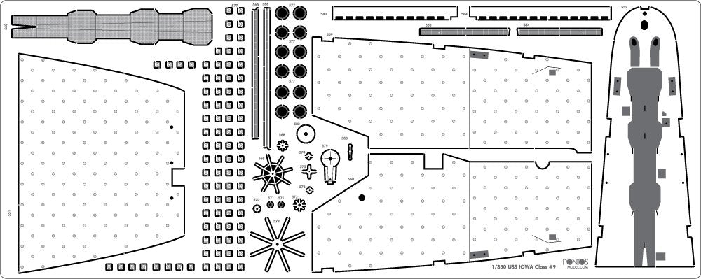 Pontos 35007F1 USS BB-61 Iowa 1984 Detail Up Set 1/350 – zdjęcie 11