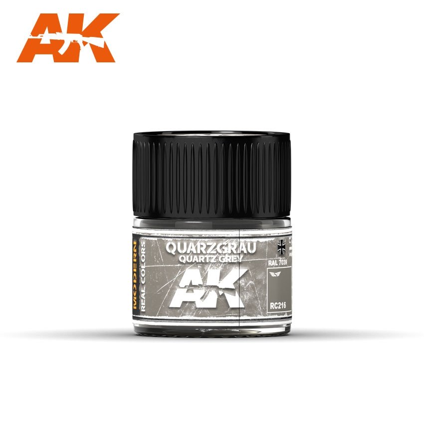 AK Interactive RC216 QUARZGRAU-QUARTZ GREY RAL 7039 10ML