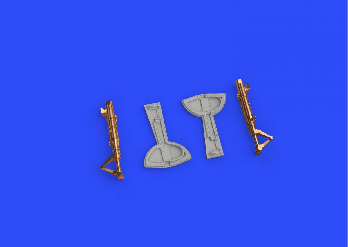 Eduard 648308 Bf 109F undercarriage legs BRONZE EDUARD 1/48 – image 4