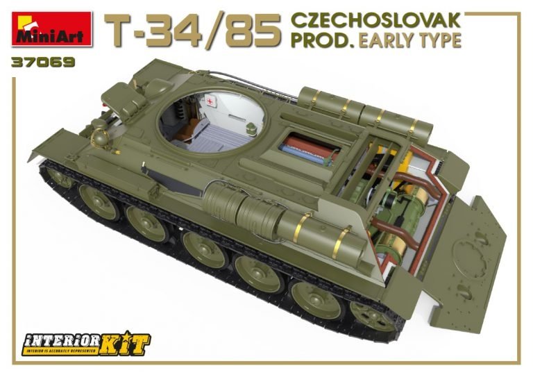 Miniart 37069 T-34/85 Czechoslovak Prod. Early Type 1/35 – Bild 3