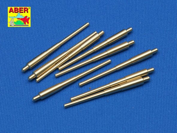 Aber 350L-05 Set of 9pcs 406mm long barrels for US ships for turrets without antiblast covers: North Carolina, Washington 1/350