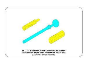 Aber 48L-33 Barrel for 20mm Oerlikon Anti-aircraft Gun 1/48 – image 12
