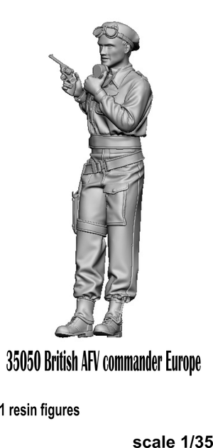 Glowel Miniatures 35050 British AFV commander Europe 1/35