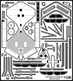 MK1 Design MD-20022 USS CV-6 Enterprise DX with Full Wooden Deck for Trumpeter 1/200 – zdjęcie 75