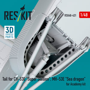 RESKIT RSU48-0431 Tail for CH-53E &amp;quot;Super Stallion&amp;quot;, MH-53E &amp;quot;Sea dragon&amp;quot; for Academy kit (3D printed) 1/48 – zdjęcie 5