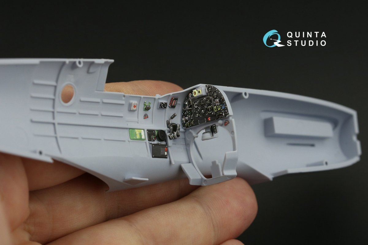 Quinta Studio QD48144 Spitfire PR.XIX 3D-Printed &amp;amp; coloured Interior on decal paper (Airfix) 1/48 – zdjęcie 7