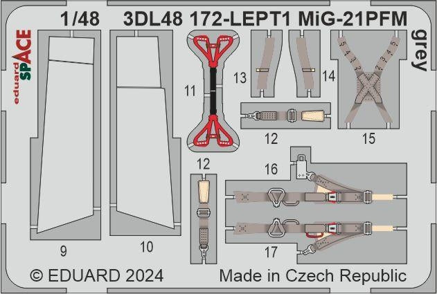 Eduard 3DL48172 MiG-21PFM grey SPACE EDUARD 1/48 – Bild 3