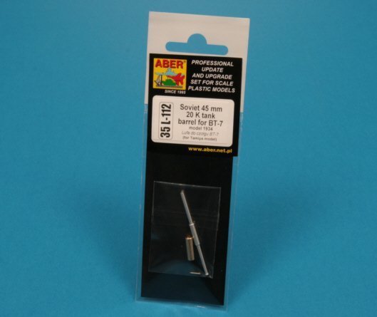 Aber 35L-112 Soviet 45 mm 20 K tank barrel for BT-7 1/35 – zdjęcie 9