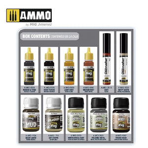 AMMO of Mig Jimenez 7808 SUPER PACK TRACKS &amp;amp; WHEELS – zdjęcie 2