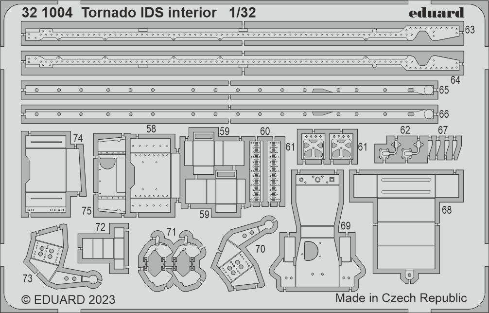 Eduard 321004 Tornado IDS interior ITALERI 1/32 – zdjęcie 3