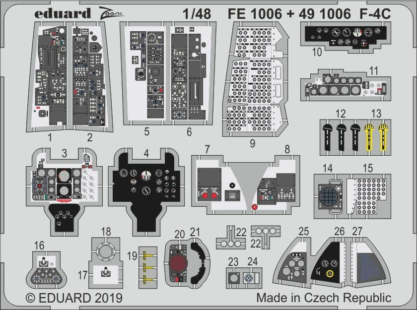 Eduard FE1006 F-4C ACADEMY 1/48