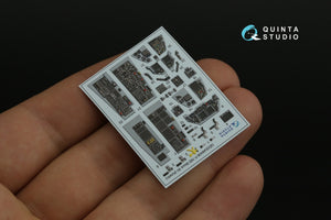 Quinta Studio QD48408 F-16D block 50 3D-Printed &amp;amp; coloured Interior on decal paper (Kinetic 2022 tool) 1/48 – zdjęcie 8