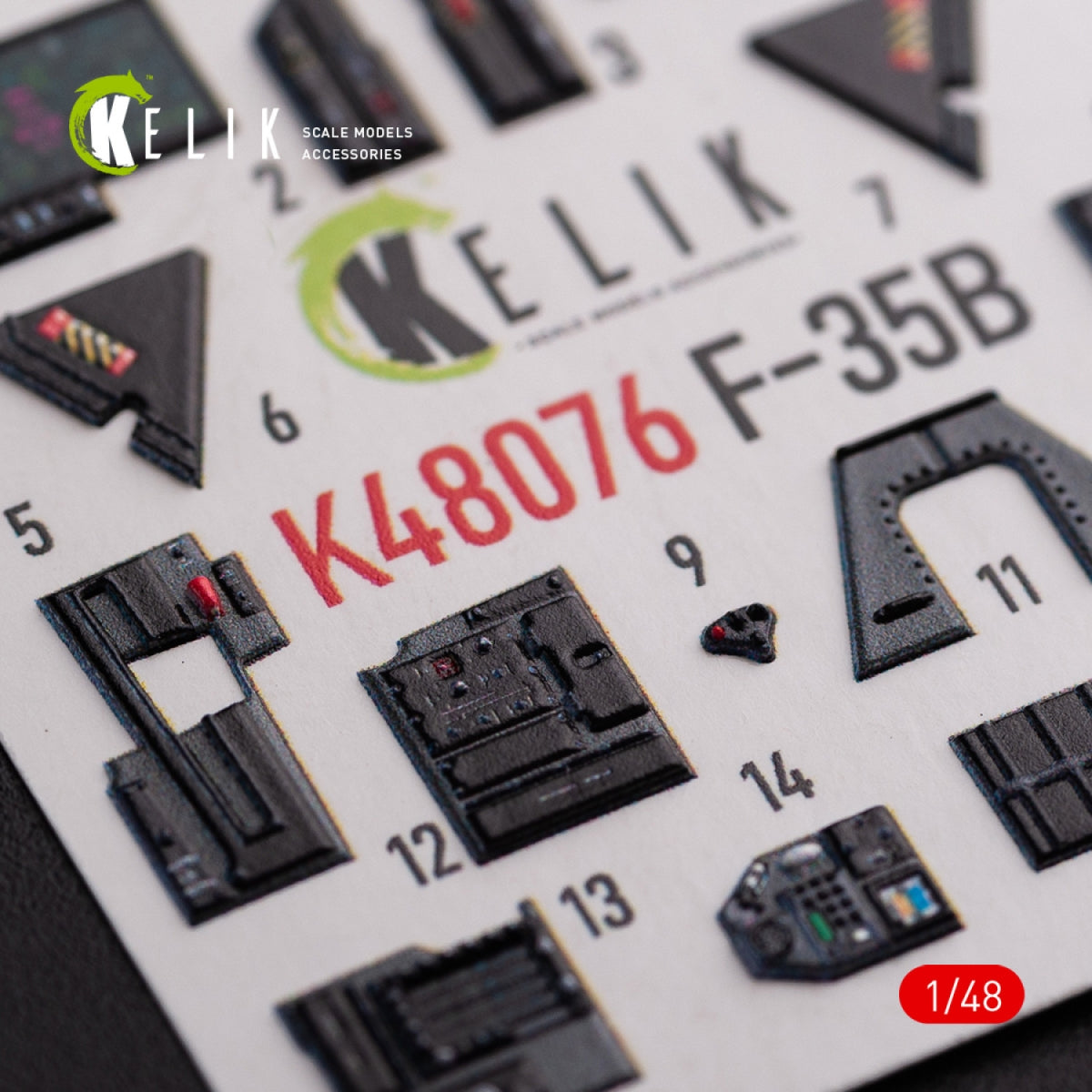KELIK K48076 F-35B interior 3D decals for Tamiya kit 1/48 – zdjęcie 8