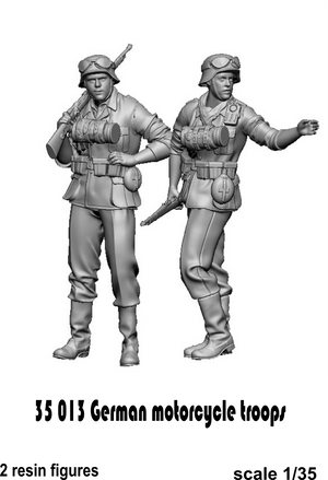Glowel Miniatures 35013 German motorcycle troops 1/35
