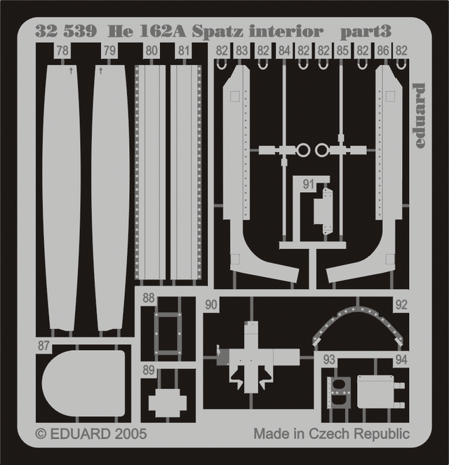 Eduard 32539 He 162A Spatz interior 1/32 REVELL – image 2