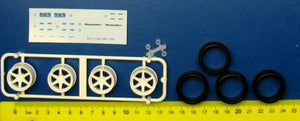 Aoshima 01001 Volk Racing Te37 Rims + Tires 1/24 – image 2