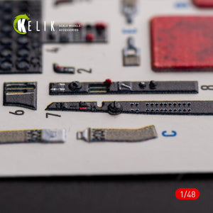 KELIK K48104 F-86A Saber - interior 3D decals for ClearProp kit 1/48 – image 2