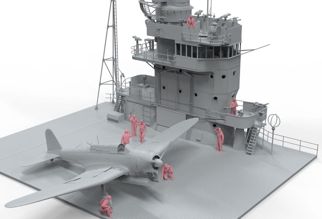 Border Model BR-006 IJN Carrier Crew Pilots &amp;amp; Officers x 8 resin figures 1/35 – zdjęcie 3
