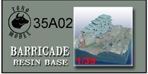 Toro 35A02 Barykada Podstawka Żywiczna 1/35
