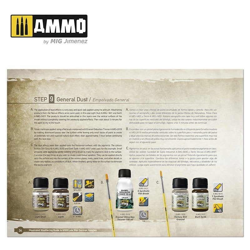 AMMO of Mig Jimenez 6015 ILLUSTRATED GUIDE OF WWII LATE GERMAN VEHICLES (English, Spanish) – image 6