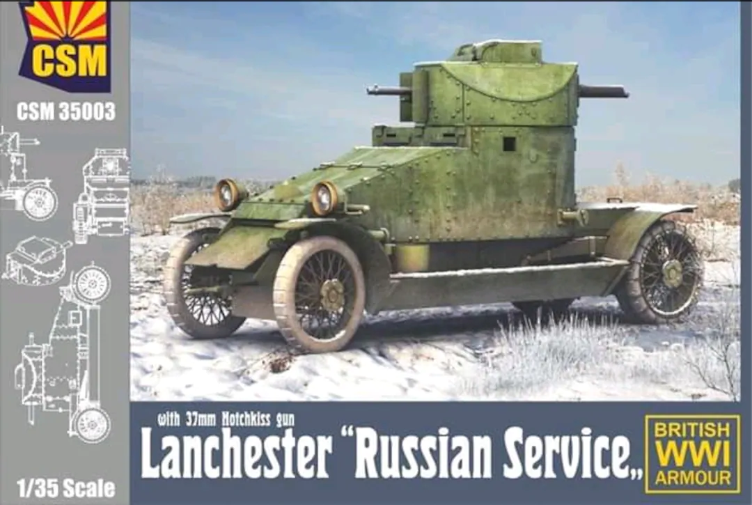 Copper State Models 35003 Lanchester &amp;quot;Russian Service&amp;quot; with 37mm Hotchkiss gun 1/35
