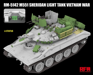 Rye Field Model 5142 M551 Light Tank Sheridan Vietnam War 1/35 – zdjęcie 3