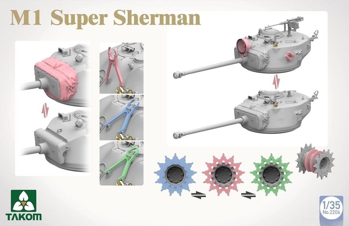 Takom 2206 M1 Super Sherman 1/35 – zdjęcie 4