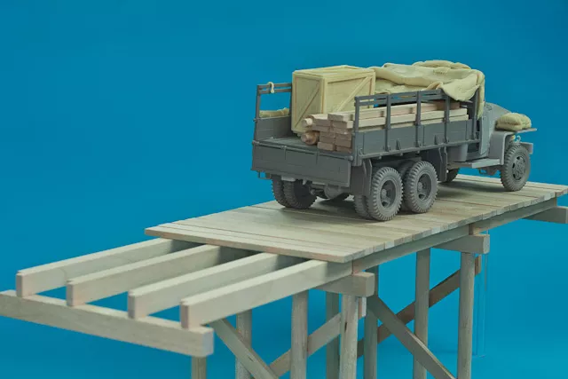 RB Model 35D15 WW II Wooden bridge Price for single module 1/35 – zdjęcie 6