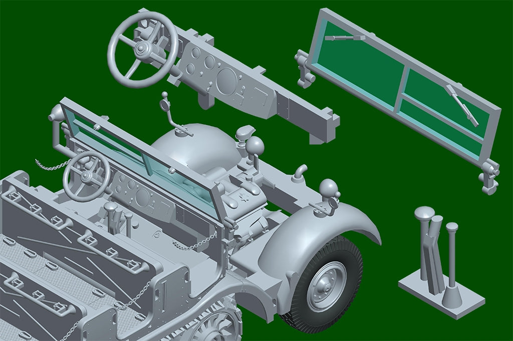 Trumpeter 07403 German Sd.Kfz. 8 schwerer Zugkraftwagen 12t 1/72 – zdjęcie 13