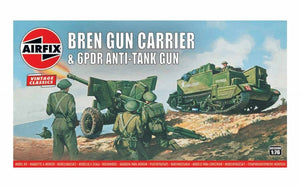 Airfix A01309V Vintage Classics - Bren Gun Carrier &amp;amp; 6pdr Anti Tank Gun 1/76