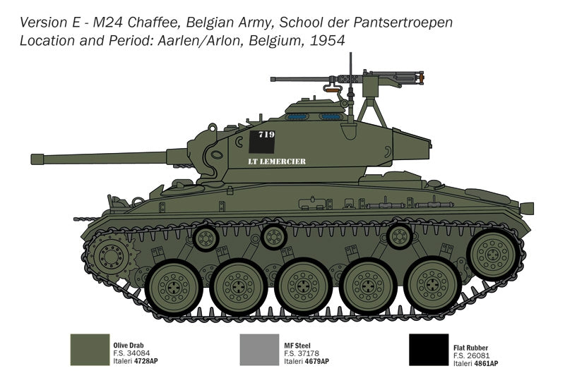 Italeri 6761 M24 CHAFFEE 1/35 – zdjęcie 3