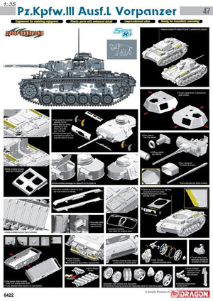 Cyber Hobby 6422 Pz.Kpfw.III Ausf.L Vorpanzer 1/35 – image 2