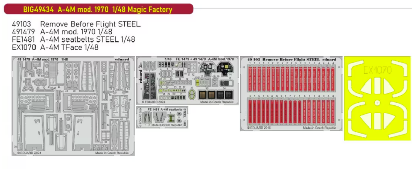 Eduard BIG49434 A-4M Mod. 1970 detail set for Magic Factory 1/48 – image 2