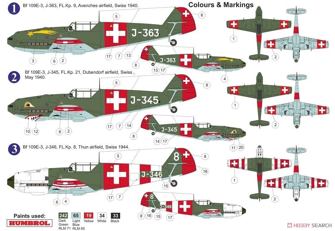 AZ Model AZ7664 Messerschmitt Bf.109E-3 Swiss Air Force 1/72 – image 2