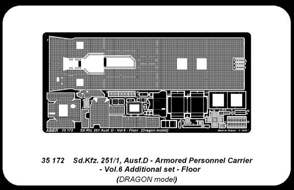 Aber 35172 Sd.Kfz. 251/1 Ausf.D. cz.6 podloga (DRA) 1/35 – Bild 2