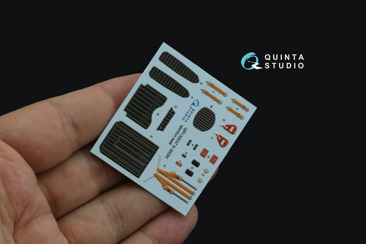 Quinta Studio QR+32037 K-36DM (initial release) ejection seat (for Su-17M3/M4/UM3/22, Su-24, MiG-29 9-12 Early aircraft) (All kits) 1/32 – zdjęcie 3